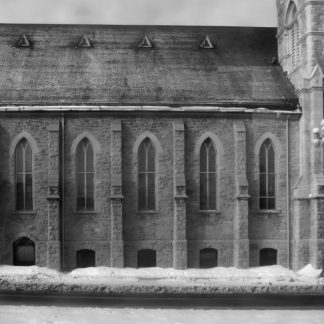 Haunting Dusty Windows 5 – First Baptist Church – Ottawa – Black and White Print by Alexei Quintero