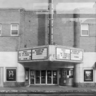 Haunting Dusty Windows 9 – ByTowne Cinema Ottawa Black and White Print by Alexei Quintero