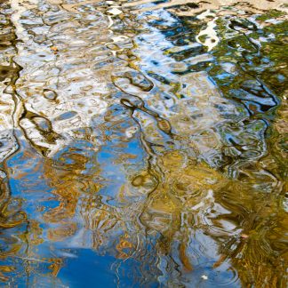 Breathtaking Transformative Reflections 1 – Ottawa Rideau Canal Abstract Art by Alexei Quintero