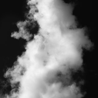 Vibrant Monochrome Cloud Figures 1 – Black and White Fine Art Print by Alexei Quintero