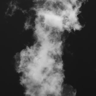 Vibrant Monochrome Cloud Figures 2 – Black and White Fine Art Print by Alexei Quintero