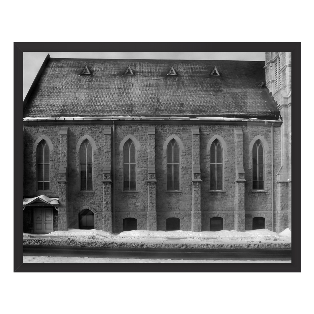 Haunting Dusty Windows 5 –  First Baptist Church – Ottawa – Black and White