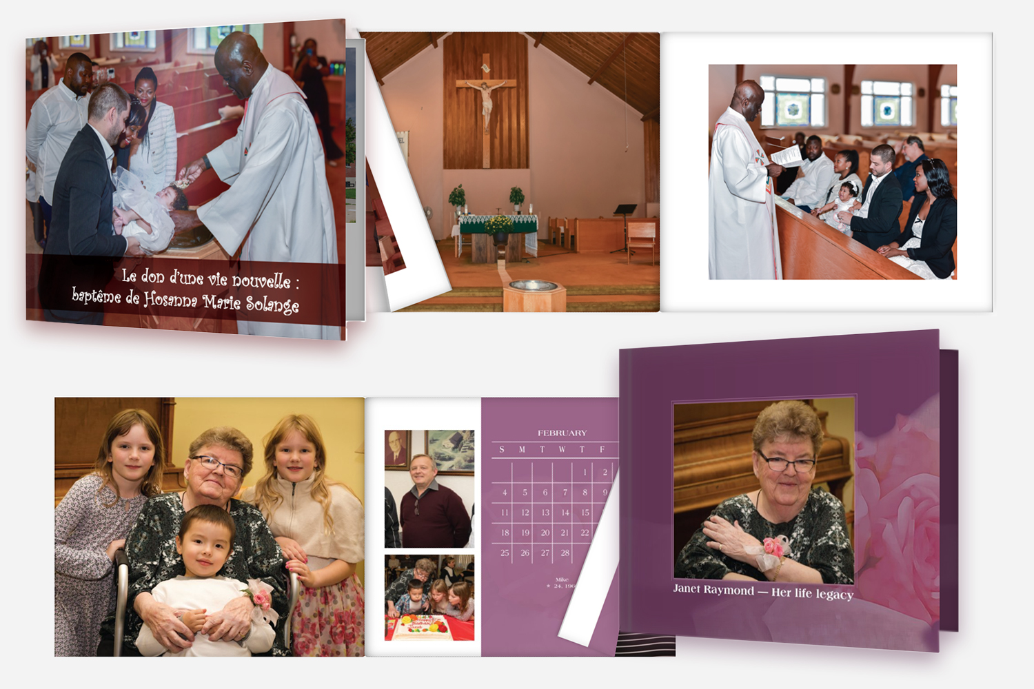 Example of a professionally designed photo book